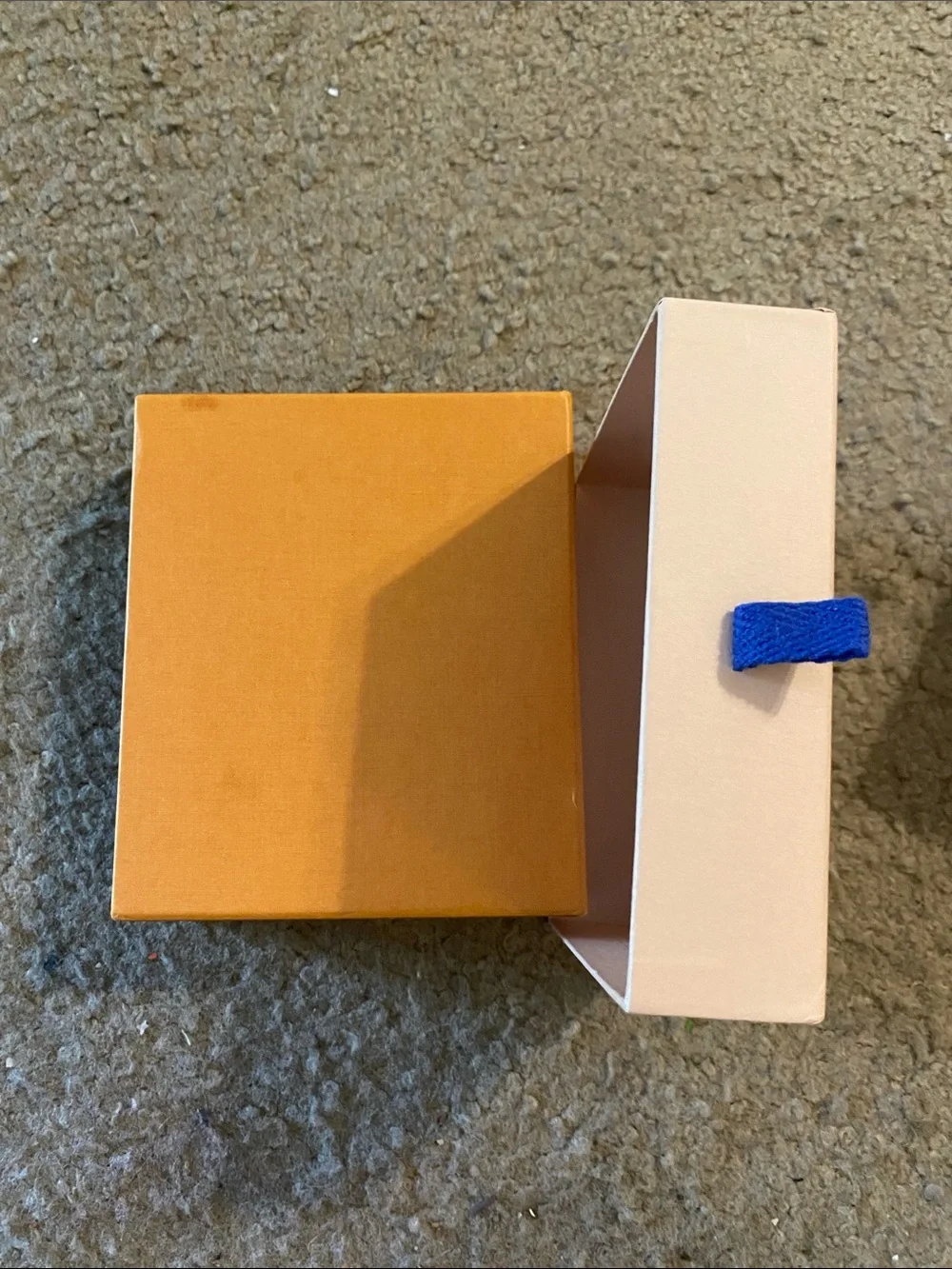 Louis Vuitton Orange Box with Black Log